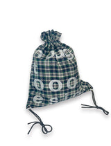 000 Design Check Gym Sack / Navy
