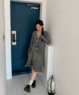 Cocoa frill cardigan