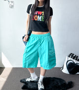 Color Pop Wide Fit Nylon Bermuda Shorts 4color