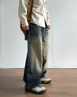 Dust Washed Denim Pants