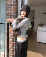 Rhapsody Ribbed Hoodie Knit
