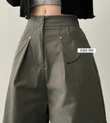 Lec Pintuck Metal Stud Parasuit Pants