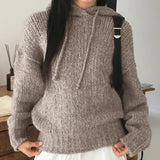 Sobel Alpaca Loose Fit Hoodie Knitwear