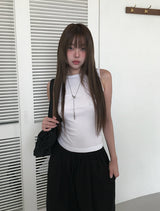 ヨアコットンピンタックワイドバンディングパンツ