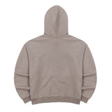 Street league artwork damage washing over-crop fit hoodie (Ash grey)