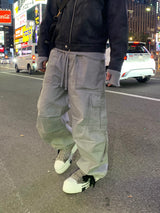 Military incision line cargo pants 4C