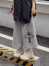 cross sweat bermuda pants