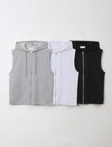 Aris Hooded Zip-Up Vest
