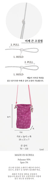 Floral mini bag PINK