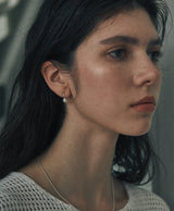 [925 silver] Deux.silver.197 / ペンデュパールピアス (シルバー)