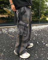 DV Glam Cargo Dirty Denim Pants (1C)