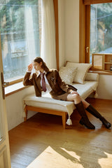 MILD CROP BLAZER / BROWN