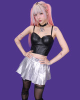 leather bustier top