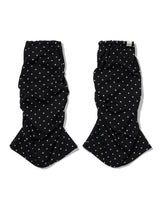 ドット シャーリング レッグウォーマー(BLACK)