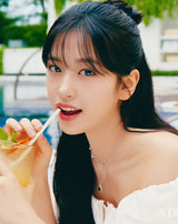 [Worn by Ahn Yujin] ロープベゼルディスク925シルバーネックレスN036-03G
