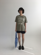 YWD フラワーTシャツ (3color)