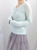 V cut light button t