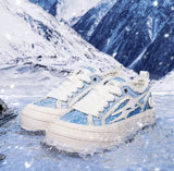 KILLWINNER Crushed Ice Blue Meteor Canvas Shoes