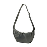City Half Moon Messenger Bag_Khaki grey