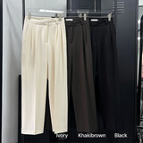 All day semi wide slacks(3color)