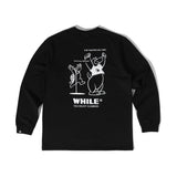 JUST REACH LONG SLEEVE T-SHIRT(BLACK)
