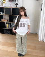 ムーブレイヤードワンショルダー半袖