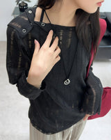 Tene Vintage Shoulder Button T-shirt