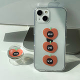 アップルキャットフォーンケーススマホグリップセット