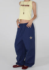 STAR POINT NYLON PANTS