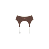 reversible garter belt star rabbit brown