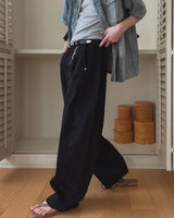 Bart Camo Cutout Wide Denim Pants