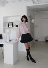 STRIPE FRILL SHIRT