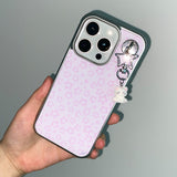 [MADE] STAR LEOPARD PHONE CASE PINK (epoxy silver bumper)