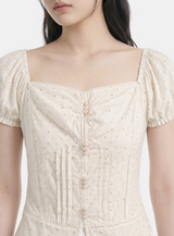 Aila Pearl Button Blouse