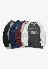 AN Raglan Velo Lettering Long Sleeves Sweatshirt