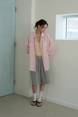 Pocket over shirt_pink