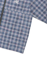 HOODED CHECK WIND BREAKER BLUE(CV2FSUB962A)