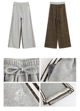 Leopard line casual bendable pants