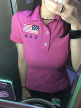 Washington Club USA PK Slim Collar Tee (3c)