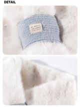 Cloud muffler toggle mink long coat