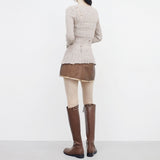 Swanne Damage Cardigan + Cropped Sleeveless Set