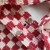 [MADE] Étang バゲットバッグ | チェッカーボードコーラルピンク