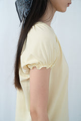 Frill Puff T-shirt (Yellow)