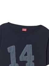 14 デニムオフショルダーT ネイビー