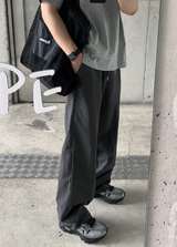 [Limited Quantity] ルック ステーブル 2WAY クーリング ナイロン ワイド バンディング パンツ