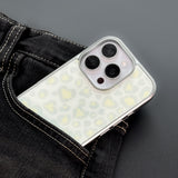 Hearts Leopard Silver MagSafe iPhone Case