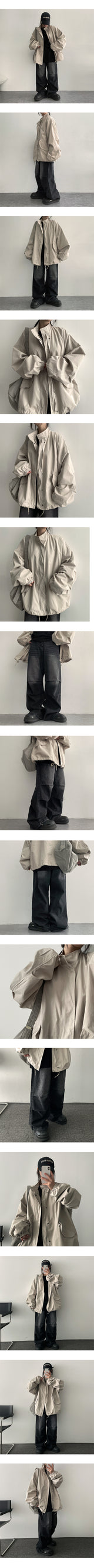 Weha knee shirring wide denim pants