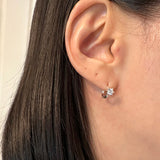[925silver] Tiny crystal earring