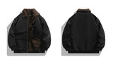 D coloration wool collar jacket