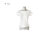 26SS★ [MADE/more BASIC/Tumble Washing] ローブセミクロップドラウンド無地半袖Tシャツ